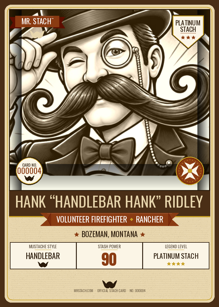 Hank Ridley — Mr. Stach Card front