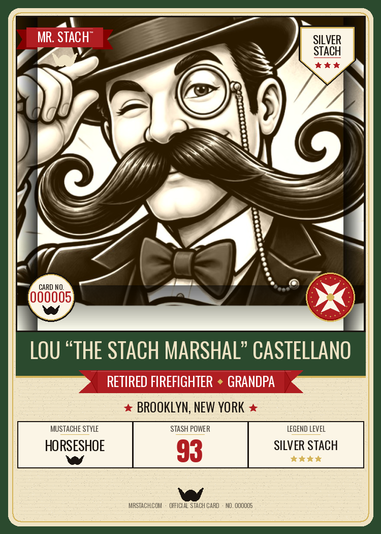 Lou Castellano — Mr. Stach Card front