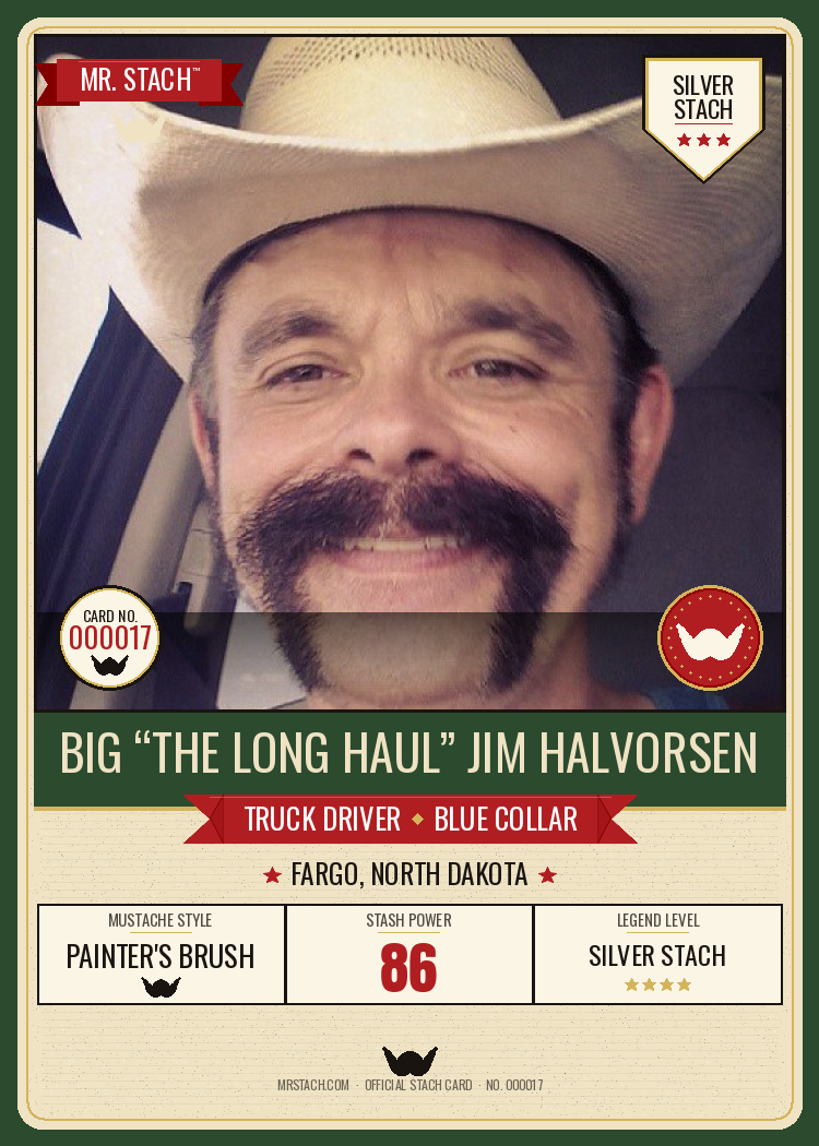 Big Jim Halvorsen — Mr. Stach Card front