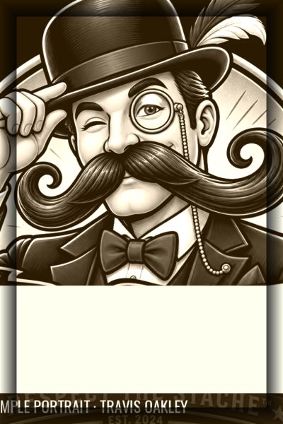 Travis Oakley “High Voltage” — Silver Stach mustache (AI Legend edition)